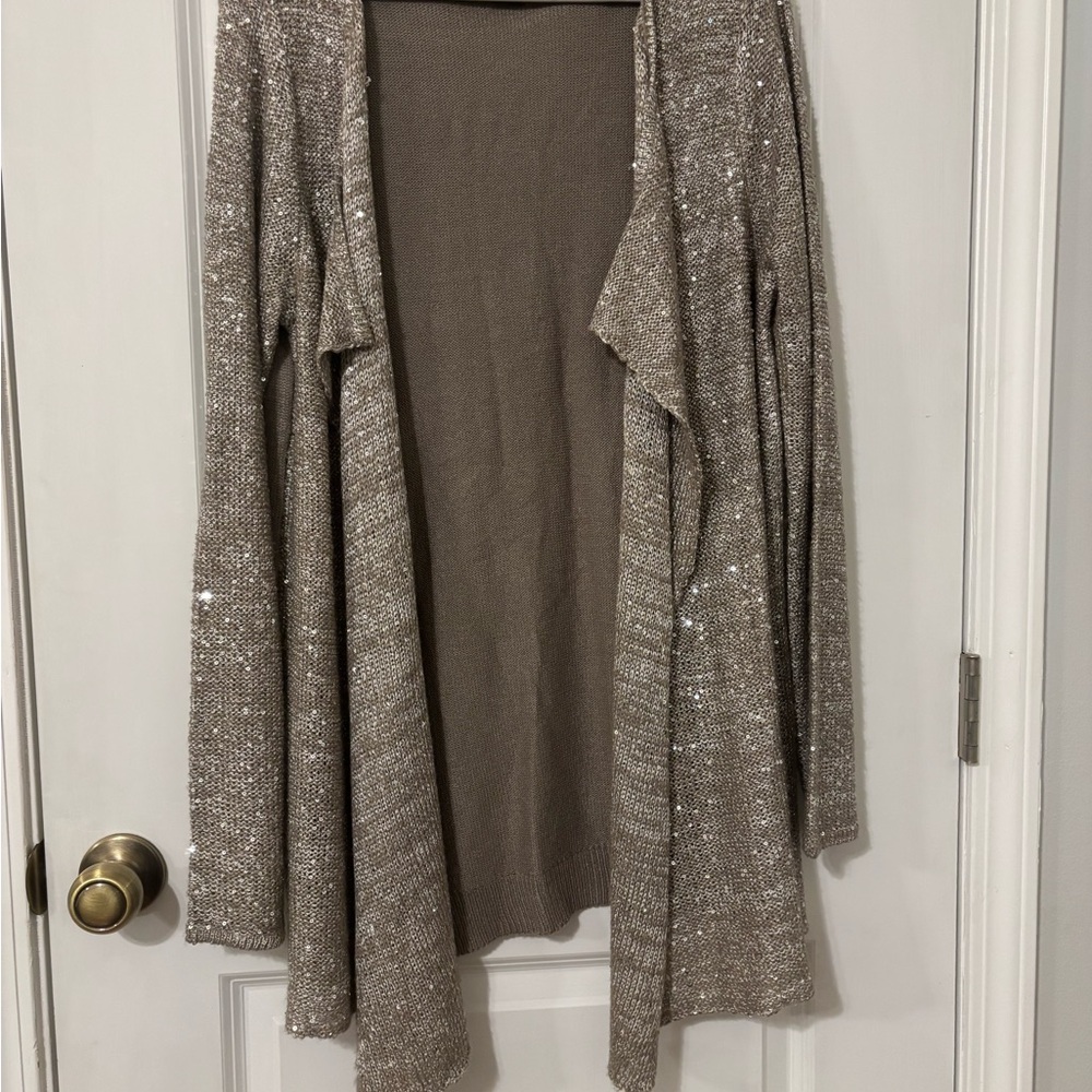 Elegant Women's Sequin Cardigan Sweater